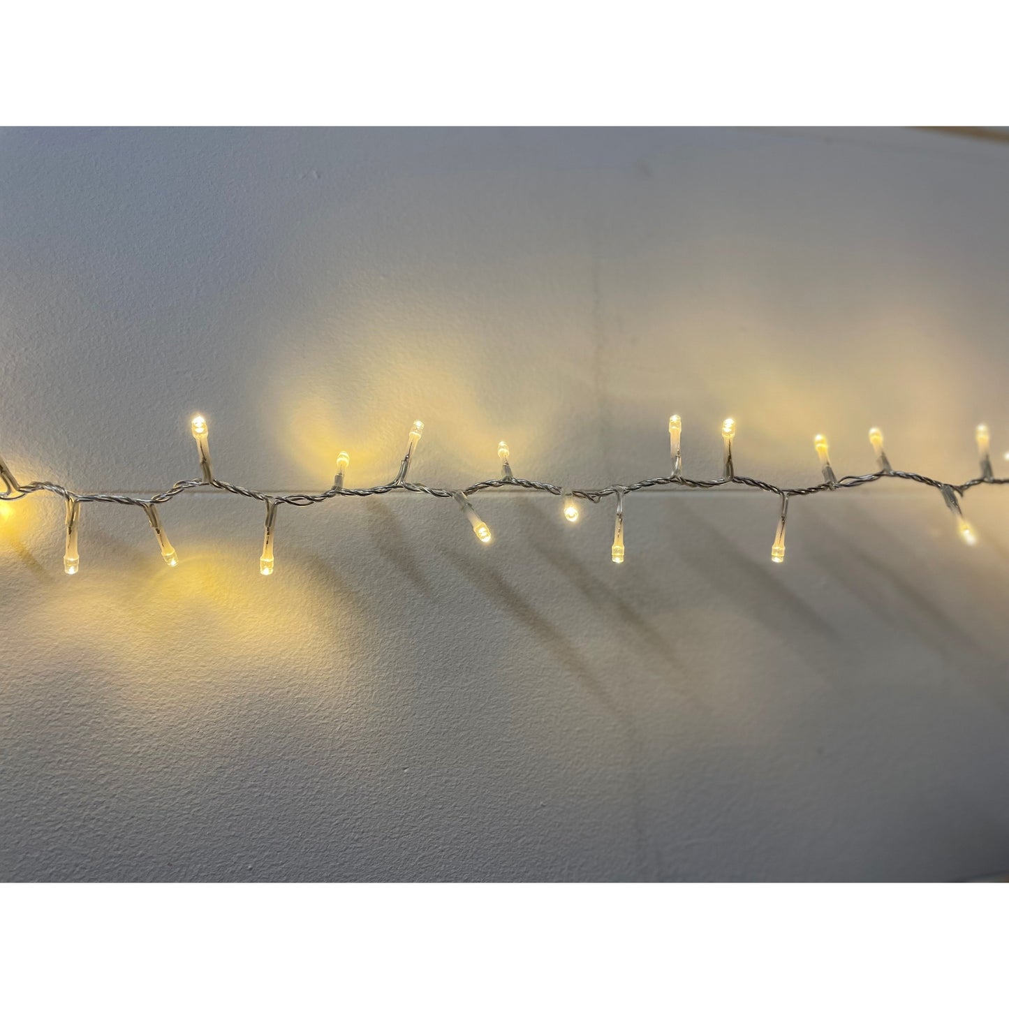 13.6m/44ft 6in Plug In LED Warm White Christmas String Light image 2