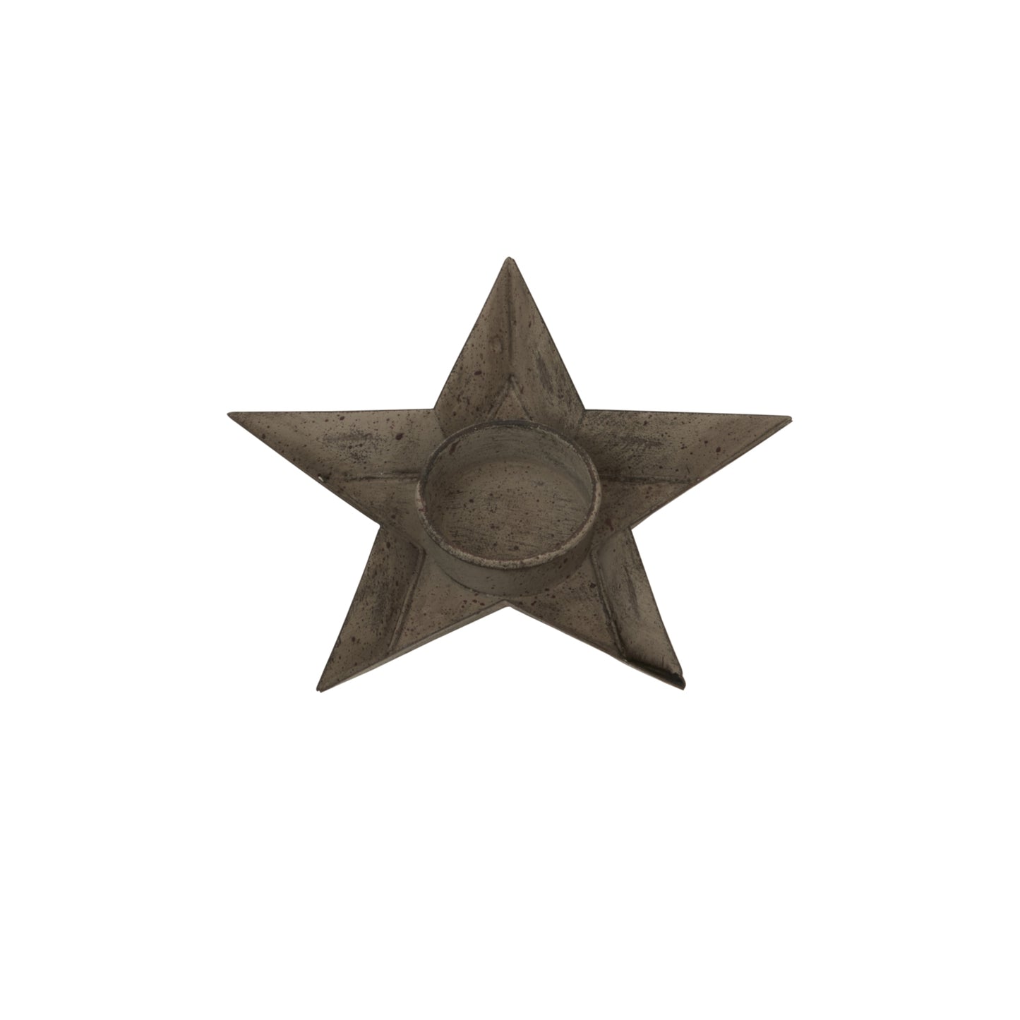 Rustic Metal Star Tealight Holder image 0