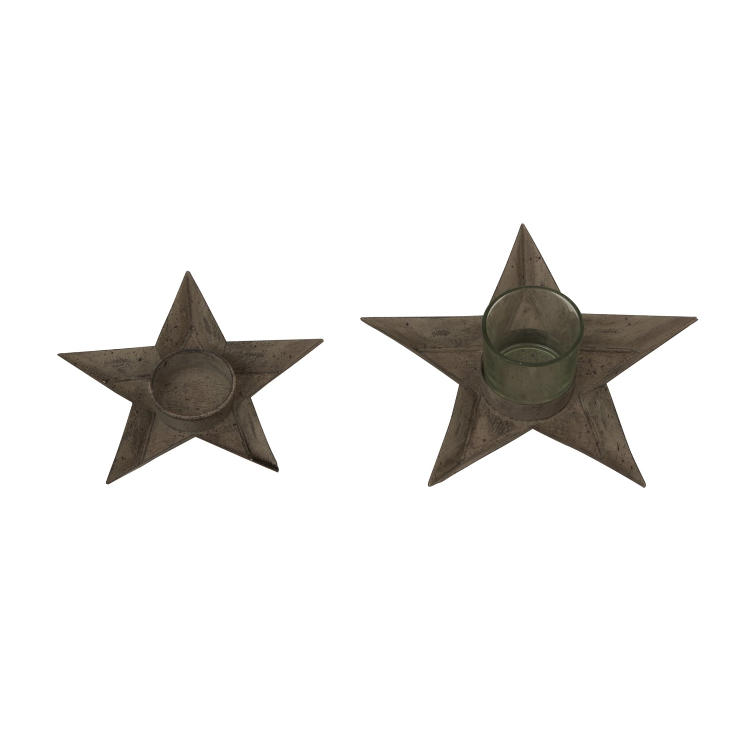 Rustic Metal Star Tealight Holder image 2