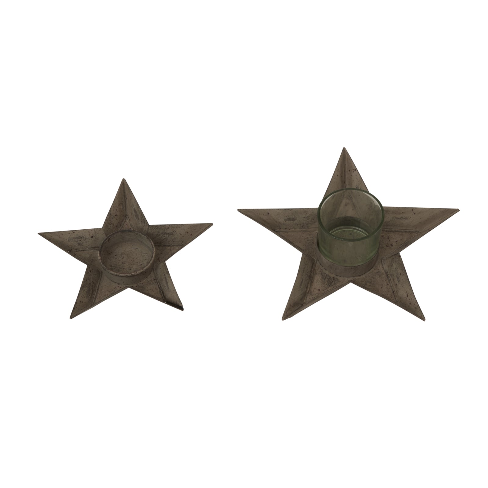 Rustic Metal Star Tealight Holder image 2