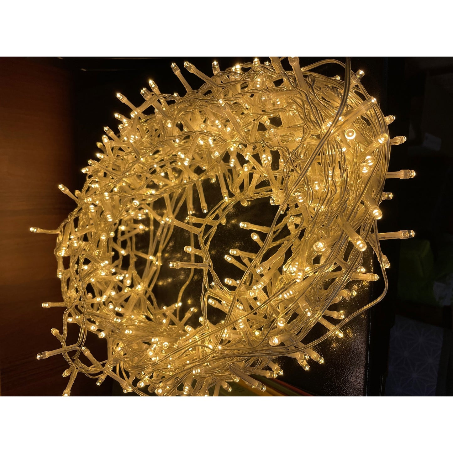 13.6m/44ft 6in Plug In LED Warm White Christmas String Light image 0