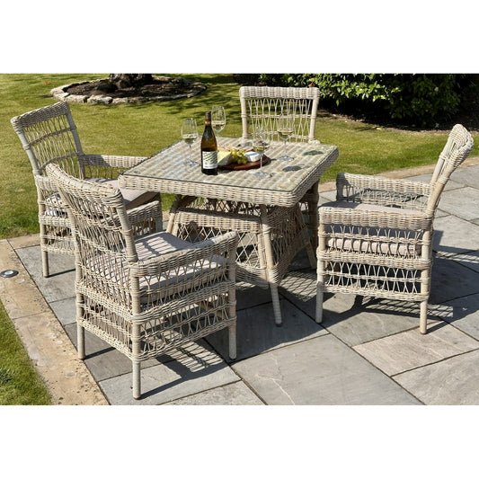 Provence Collection Outdoor 4 Seater Dining Set image 0